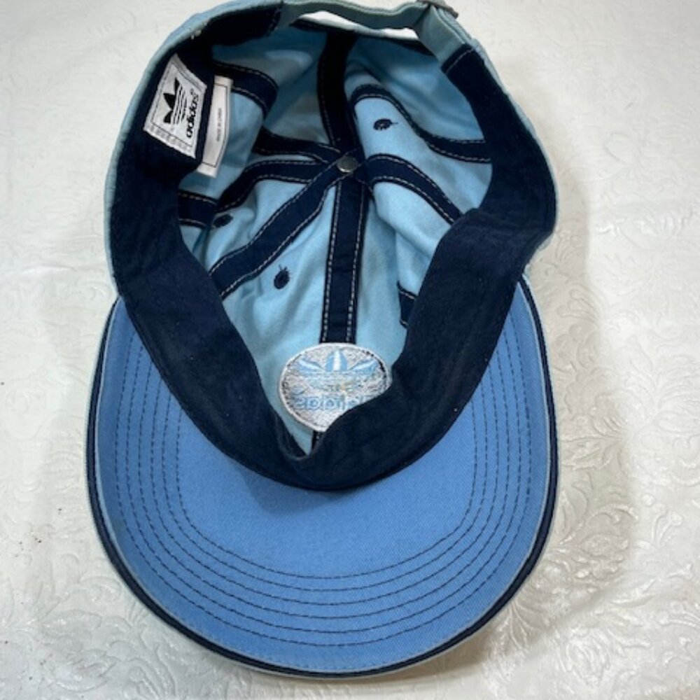 Adidas Washed Blue Cotton Adjustable Strapback Ca… - image 7